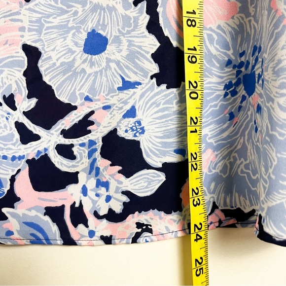 Lilly Pulitzer Langston Top XXS Amore Please Pink Purple Floral - Picture 7 of 8